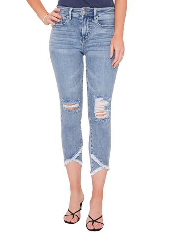 Royalty For Me Womens Women's Vintage Tulip Hem Ankle Jean