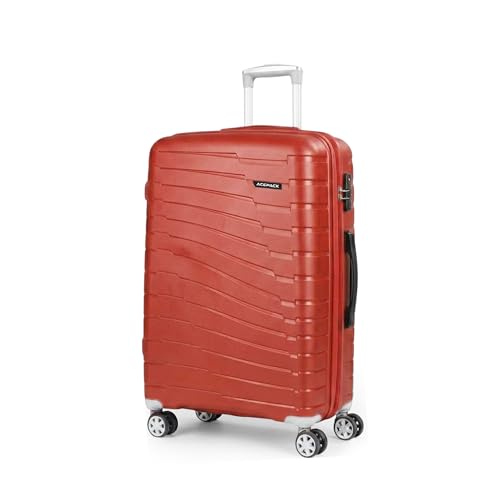 Image of ACEPACK by Verage - STARLINK Unbreakable Hard Side Polypropylene Luggage Medium Check in 74L |Lightweight Suitcase Set with 360 Silent Spinner Wheels, Number Lock, Telescopic Handle & 3 Year Warranty