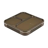 フードマン 弁当箱 立てて運べる 薄型弁当箱 800ml [ 抗菌 ] アッシュブラウン 汁漏れしにくい Wシーリング 4点ロックでしっかり固定 シービージャパン DSK