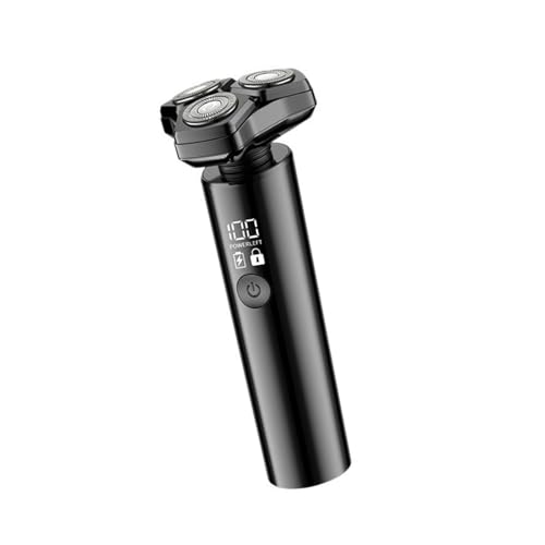 Afeitadora eléctrica recargable, máquina de afeitar eléctrica de limpieza de barba para hombres, recortadora de vello corporal, impermeable, flotante