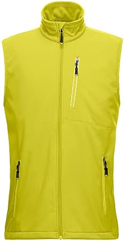 33,000ft Leichte Softshell Weste für Herren Wasserdichte Laufweste Vests | Outdoor Weste Herren Reflektierende Fahrradweste Atmungsaktive Rennrad Sportweste Ärmellose Jacke für Wan