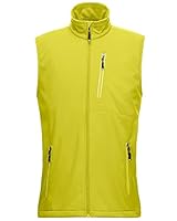 33,000ft Leichte Softshell Weste für Herren, Wasserdichte Winddichte Laufweste, Atmungsaktive Vest Gilet Ärmellose Jacke für Radfahren, Laufen, Wandern, Golf, Arbeit Zitronengrün XL