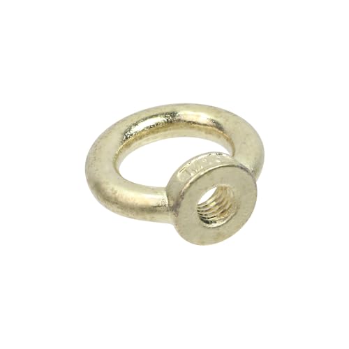 Image of Antrader M10 Metric Ring Shape Lifting Eye Nut,304 Stainless Steel M10 Ring Eye Bolts Threaded Nuts,Gold,4Pcs