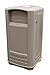 Rubbermaid Commercial Products Landmark Jr - Cubo de basura con cenicero, capacidad de 132.5 l, beige