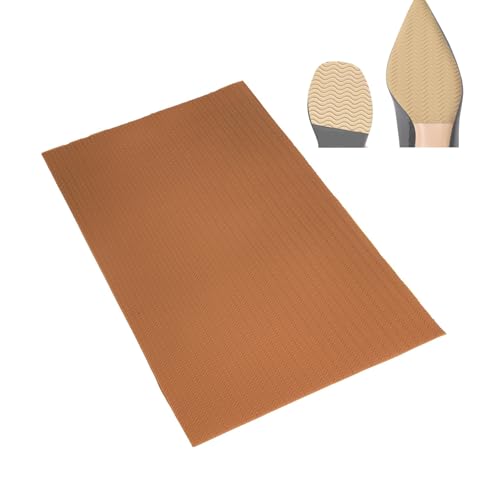 Suela de Zapato, 58cm x 38cm x 2.2mm, Herramienta de Reparación de Calzado, para Cuero y Tela, Deportivos (Marrón)