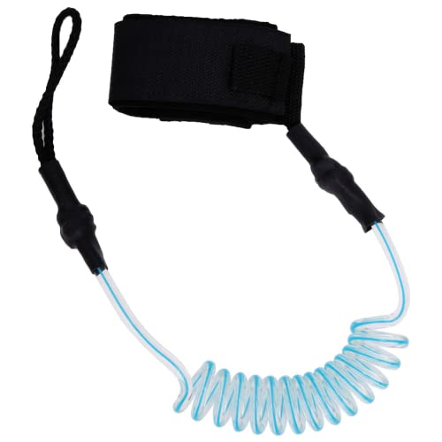 01 02 015 Paddle Board Ankle Strap, Heat Shrink Protection Surfboard Leash for Body for Surfboard(Transparent Blue core)