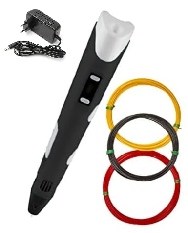 3D Pen with Adapter| 3D Printing Pen for Kids with PLA Filaments and Adapter (Black)-image-26