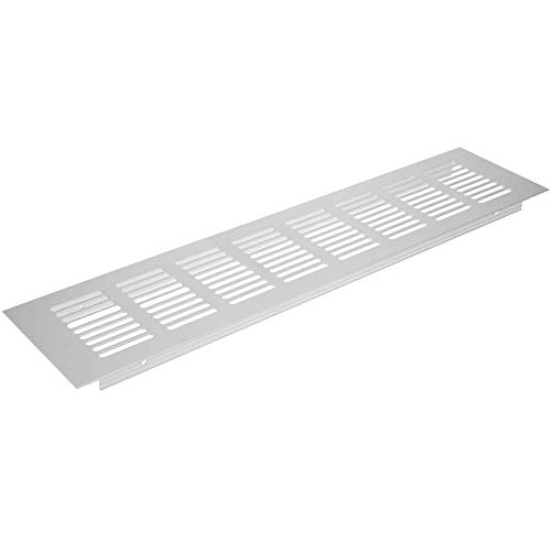 PrimeMatik - Rejilla de ventilación para zócalo Placa Aluminio 350x80mm