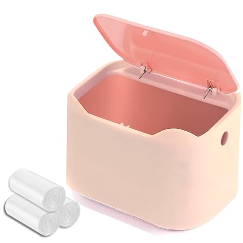 Desk bin trash can with lid - Image 4