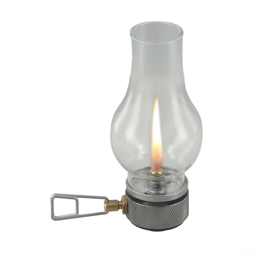 Gettimore Tragbare Gaslaterne, Camping-Licht, verstellbare Flamme, Outdoor-Zeltlampe, atmosphärische Beleuchtung, Kupferglaskonstruktion, Wanderausrüstung (Gaslampe) Gettimore Tragbare Gaslaterne, Camping-Licht, verstellbare Flamme, Outdoor-Zeltlampe, atmosphärische Beleuchtung, Kupferglaskonstruktion, Wanderausrüstung (Gaslampe)