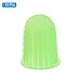 PATIKIL 0.59 Inch Rubber Finger Tips, 10 Pack Silicone Thumb Fingertip Protector Covers Guard Pads Thimble for Office Counting Sorting Sewing, Green Small Size