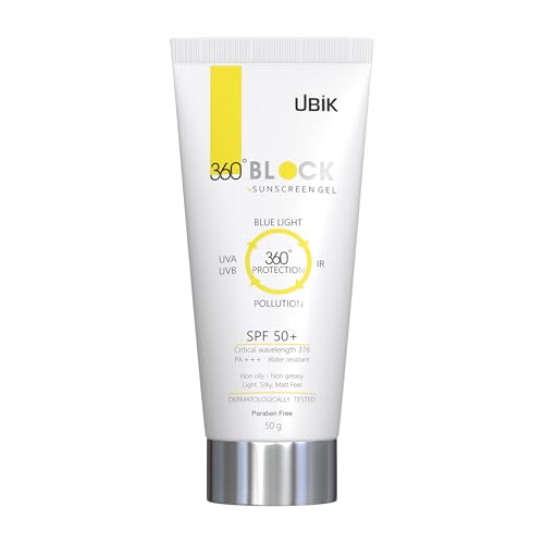 360 Block Sunscreen Gel SPF 50+ : 50 GM : Pack of 1