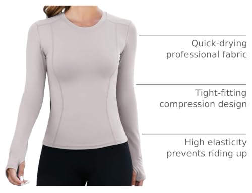 Image of Loovoo Women Workout Shirts, 1 /2 /3 Pack Short Sleeve Compression Tee | Tight Fit Gym Basic Tops, Athletic Quick Dry Crew Neck 4-Way Stretch, Flat Seams Ideal for Yoga, Gym, Running and Daily Wear