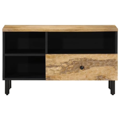 Mueble TV madera maciza artesanal en madera de mango resistente 4