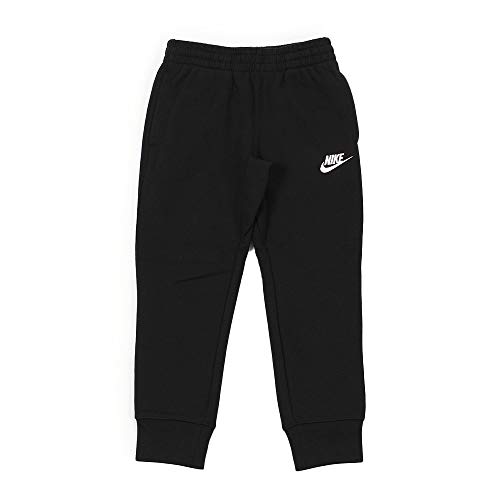Nike boy's club fleece rib cuff pants (little kids) black 6 littl…