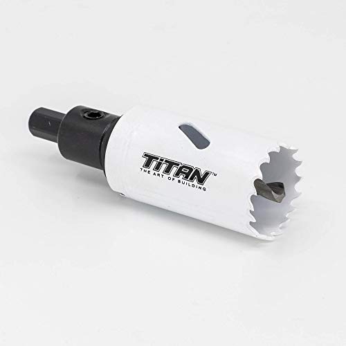 Titan Building Products - 4x4 Hole Saw with Arbor - HSK32 - For 4x4 Posts - highquality bi-metal - 1 1/4