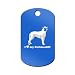 I Love My Bullmastiff Engraved Keychain/GI Tag Mister Petlife Blue