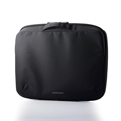 エレコム パソコンケース PCインナーバッグ 横型 15.6インチ ZEROSHOCK 衝撃吸収 MacBook Pro 16対応 ブラック ZSB-IBPRLU15BK（Amazon）
