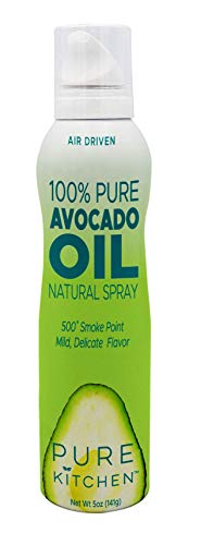 Pure Kitchen 100% Pure Avocado Oil Cooking Spray, Propellant Free Air Pressure only