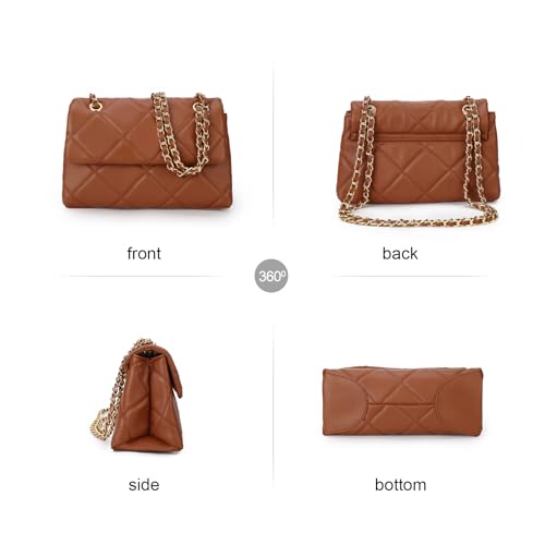 Gladdon Quilted Crossbody Purses for Women Small Ladies Shoulder Bags with Chain Trendy Clutch Purse Cute Designer Bag3