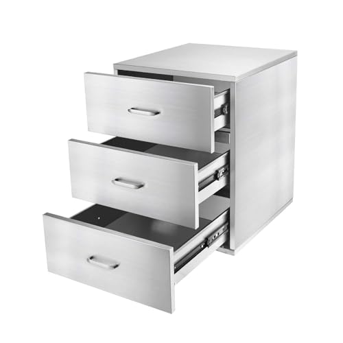 JIEJIN Triple Drawers with Wheels
