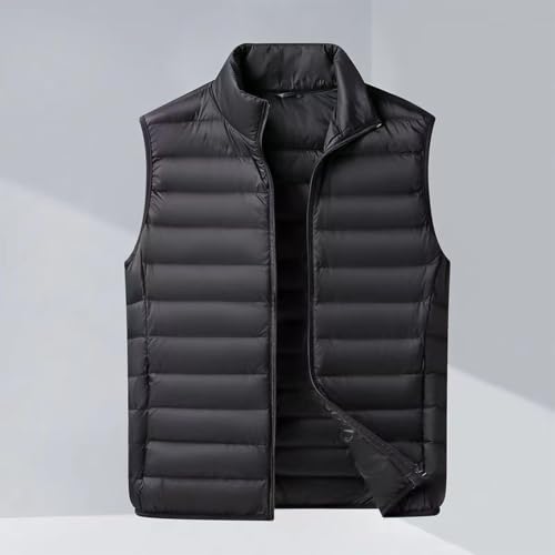 Puffer Vest Men Fall Winter Fashion Sleeveless Quilted Fleece Vest Jacket - image 3