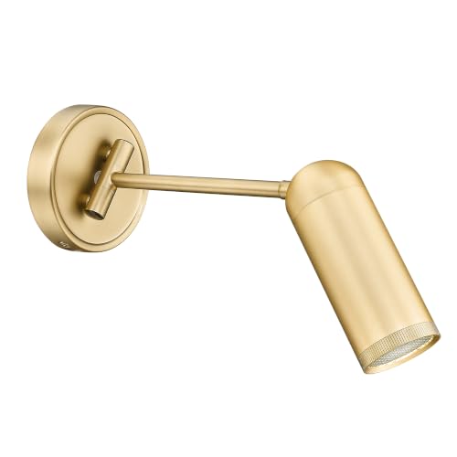 FEMILA Brushed Gold LED Track Light Fixture, 3000K Bulb Included