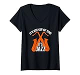 Photo Gallery donna non è fuori sintonia - è jazz saxophone jazzmusic maglietta con collo a v Photo Gallery donna non è fuori sintonia - è jazz saxophone jazzmusic maglietta con collo a v