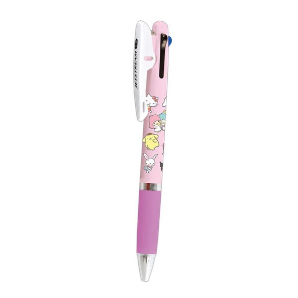 Jetstream Ballpoint Pen 0 5mm point Black ink Pink Cute Kitty Cat and Friends Made in Japan