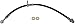 Dorman H621925 Rear Driver Side Brake Hydraulic Hose Compatible with Select Acura / Honda Models