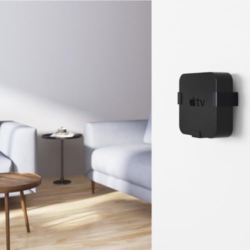 Hama Wandhalterung für Apple TV HD (4. Generation)/4K (1./2./3. Generation), magnetisch (zur Montage der Apple TV Box an Wand oder Fernseher, mit Fischer-Dübeln und VESA Schrauben) schwarz – Bild 6