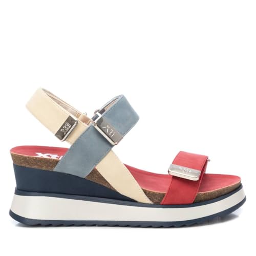 XTI   Sandalia Mujer Navy   Calzado Cómodo y Versátil   Moda casual   Modelo 14282203 (Talla 38)