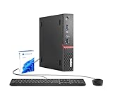Lenovo ThinkCentre M900 Mini Computadora de Escritorio, Intel Core i5-6500T, 8 GB RAM, 250 GB SSD, USB 3.0, Teclado y...