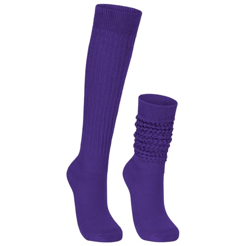 Image of American Trends Winter Knee High Slouch Socks for Women Soft Extra Long Scrunch Sock Slouch Boot Socks