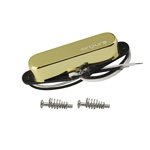 Oripure Tele Pickups Alnico V Single Coil Neck Pickup Golden 8.1K Fit Fender Tele Guitar Part #TOP3