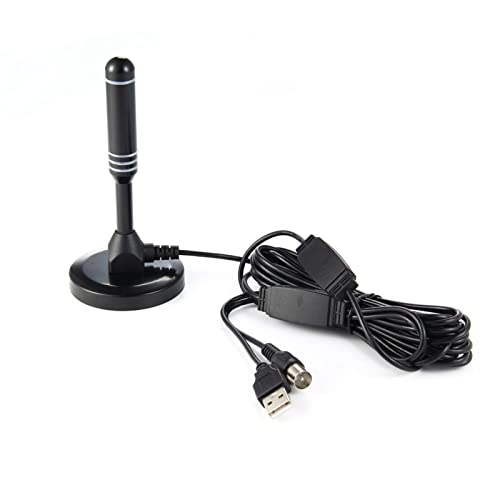 Aumotop Antena de TV 4K 1080P con Base Magnética Fácil de Transportar y Configurar Programas TV HD para el Hogar y los Viajes