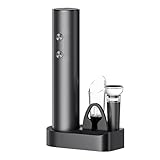 Ouverture de vin sans effort avec le tire-bouchon électrique, conçu pour déboucher les bouteilles en quelques secondes avec une simple pression sur un bouton, ce qui en fait un outil essentiel pour les amateurs de vin à la recherche de commodité et d'efficacité.