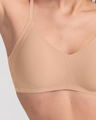 Image of HONEYLOVE Bra for Women - Silhouette Wireless Bra - Comfortable Support with No Underwire