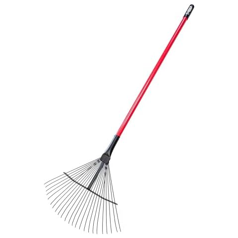 Bully Tools 24-Tine Rake with Fiberglass Handle Cover