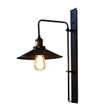 American Wall Lamp Wrought Iron Vintage Wall Lighting Industrial Wall Mounted Fixture Illumination for Barn Farmhouse