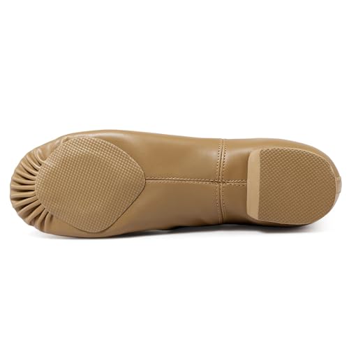 Image of Linodes Leather Lace Up Unisex Jazz Shoe for Women and Men's Dance Shoes
