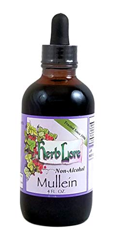 Herb Lore Mullein Tincture - 4 Fl Oz - Alcohol-Free - Mullein Leaf Herb Support For Dry Cough - Respiratory Wellness - Lung Support Formula For Smokers #TOP5