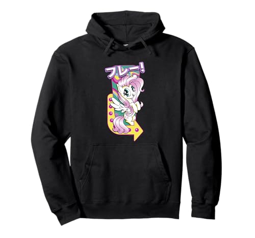 Hoodie My Little Pony Fluttershy neon pour soirées streaming et chill à la maison