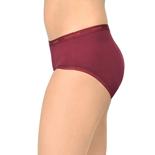 Image of Amante Solid Cotton Low Rise Hipster Panty Pack(Pack of 3)