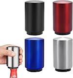 LUPATDY 4 Stück Automatischer Flaschenöffner, Kapselheber Flaschenöffner, Flaschenoffner Edelstahl, Push-Down-Öffner Wein, Bier, Limonade, Kronkorkenöffner, Küchenzubehör, Bieröffner, 4 Farbe