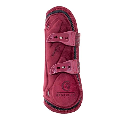 Guêtre bamboo élastique Velvet bordeaux S pour protection équine