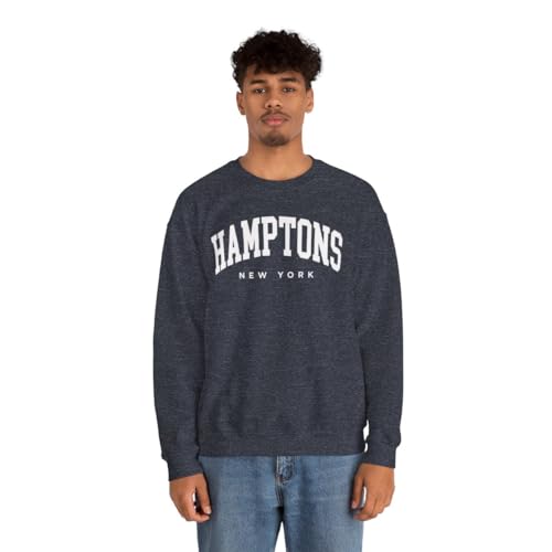 Hamptons New York Adult Unisex Crewneck Sweatshirt3