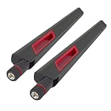 【Large compatibilité】 Améliorez votre expérience Internet - Paire de deux antennes sans fil double bande 12 dBi compatibles avec divers routeurs et appareils IP (mâle)