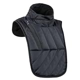 TERNCOEW Scaldacollo termico lavabile in lavatrice gilet antivento in pile protezione petto per clima freddo sci moto all'aperto uomo donna termico antivento scaldamuscoli