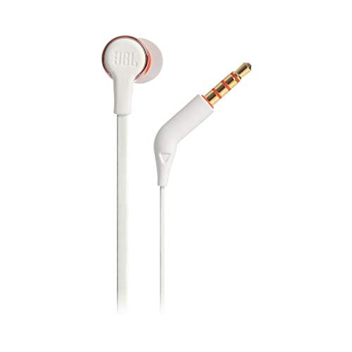JBL T210 In-Ear Kopfhörer Ohrhörer mit 1-Tasten-Fernbedienung und Integriertem Mikrofon Kompatibel mit Apple und Android Geräten - Roségold – Ansicht 2